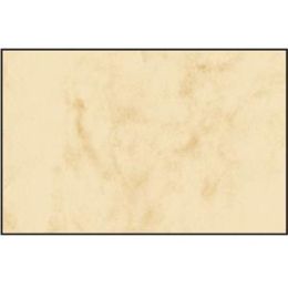 Marmor-Visitenkarten Sigel DP744 Marmor beige 225g 85x55mm 3C, Pack 100 Stk