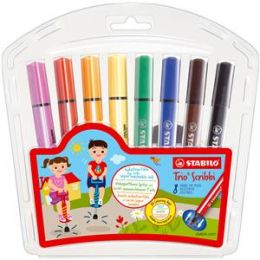 Filzstift Stabilo 368/8-01 Trio Scribbi 8er-Etui dreieckig