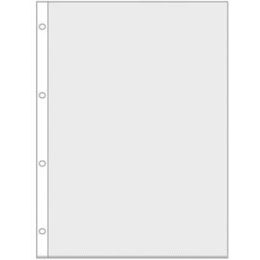 Prospekthüllen Veloflex 4345300 A4 75my PP-Folie oben offen 4-fach-Lochung verstärkter Lochrand, Pack 10 Stk