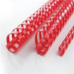 Plastikbinderücken GBC 4028660 Ø 16,0mm rot, Pack 100 Stk