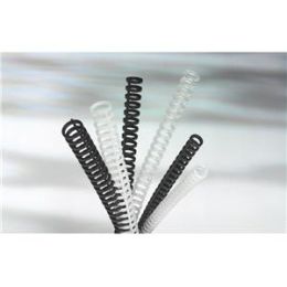 Plastikbinderücken GBC 388019E ibiClick für Clickbind System, Ø 8,0mm schwarz inkl. Zipper, Pack 50 Stk
