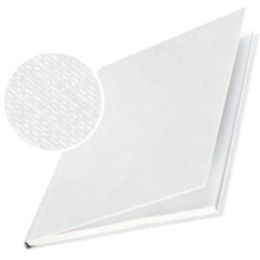 Buchbindemappen Leitz 7390-00-01 73900001 impressBIND A4, Hard Cover, 3,5 mm, Leinen, weiß, Pack 10 Stk