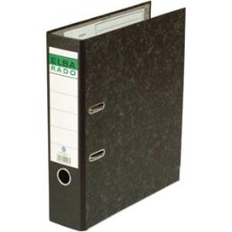 Ordner Elba 100081018 10407SW Rado A4, 80mm, Pappe/Wolkenmarmor, schwarzer Rücken
