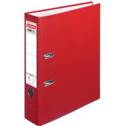 Ordner Herlitz 300007140 05480306 maX.file protect A4, 80mm, Pappe/PP-Folie, Wechselfenster, rot