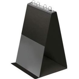 Tischflipchart, Veloflex 4102080, A4-hoch, kartonverstärkte PVC-Folie, 10 Hüllen, schwarz