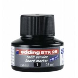 Whiteboardmarker-Nachfülltusche Edding BTK25 4-BTK25001 schwarz, für edding 250, 360, 361, 363, Flasche 25ml