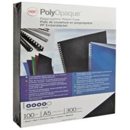 Umschlagmaterial GBC IB386831 Polycovers schwarz 0,3mm/A4, Pack 100 Stk