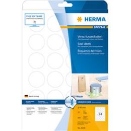 Verschluss-Etiketten Herma 4236 Special 40 mm permanent, Pack 600 Stk