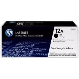 Tonerpatrone HP Q2612AD 12A Doppelpack, 2 x schwarz, je 2.000 Seiten