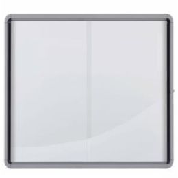 Schaukasten Nobo 1902570 100x97x5,4cm Innenbereich magnetische Metall-Rückwand Schiebetür