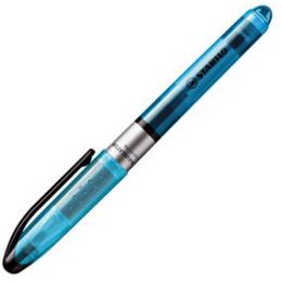 Textmarker, Stabilo 545/31, Navigator, 1-4mm, Keilspitze, blau, Pack 10 Stk
