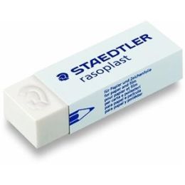 Radierer Staedtler 526B20 526 B20 rasoplast weiß Blei, Pack 20 Stk