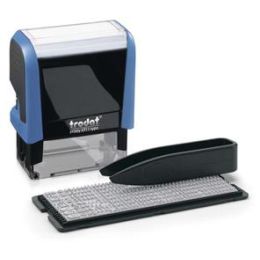 Stempel-Set Trodat 51495110 printy 4911 typo blau, zum selber setzen, selbstfärbend