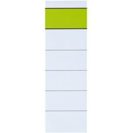 Ordner-Rückenschild Biella 11358736 kurz/breit, Karton/Pappe, zum Einstecken, weiß, Pack 10 Stk