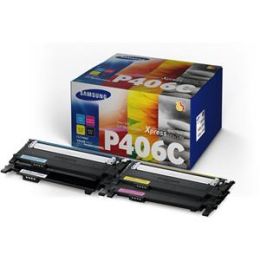 Tonerpatrone Samsung CLT-P406C/ELS SU375A P406C Rainbowkit je 1 x schwarz/cyan/magenta/gelb