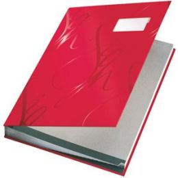 Unterschriftenmappe Leitz 5745-00-25 57450025 Design 18 Fächer, rot