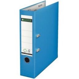 Ordner Leitz 1010-50-30 10105030 A4, 80mm, Pappe/PP-Folie, Wechselfenster, hellblau
