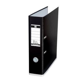Ordner Elba 100081033 10489SWWE myColour, Strong-Line A4, 80mm, Pappe/PP-Folie, Wechselfenster, Bicolour-Optik, schwarz/weiß, Pack 10 Stk