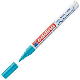 Glanzlack-Marker, Edding 751, 4-751-9-010, 1-2mm, Rundspitze, hellblau, Pack 10 Stk
