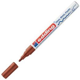 Glanzlack-Marker, Edding 751, 4-751-9-007, 1-2mm, Rundspitze, braun, Pack 10 Stk