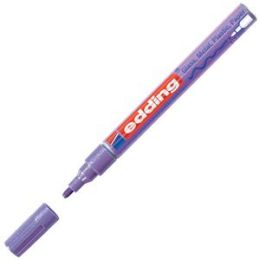 Glanzlack-Marker, Edding 751, 4-751-9-078, 1-2mm, Rundspitze, violett-metallic