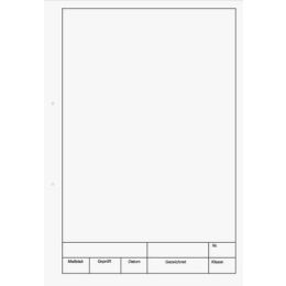 Kieser-Zeichenblock Brunnen 10-42237 1042237 A4 blanko 25 Blatt, Pack 10 Stk