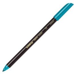 Fasermaler Edding 1200 4-1200074 1-3mm, Rundspitze, auswaschbar, grün-metallic, Pack 10 Stk