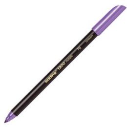 Fasermaler Edding 1200 4-1200078 1-3mm, Rundspitze, auswaschbar, violett-metallic, Pack 10 Stk