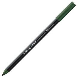 Fasermaler Edding 1300 4-1300015 2mm, Rundspitze, auswaschbar, olivgrün, Pack 10 Stk
