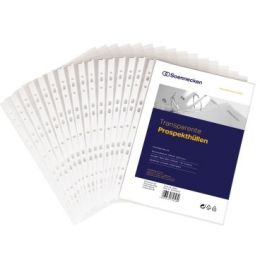 Prospekthüllen, Soennecken 126073700 (1602), A4 80my PP glasklar, Pack 100 Stk