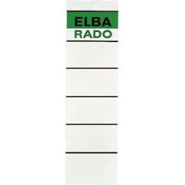 Ordner-Rückenschild Elba 100420956 04217 kurz/breit weiß 54x190mm zum Einstecken, Pack 10 Stk