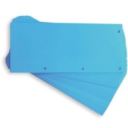 Trennstreifen, Oxford 400013889, Duo, blau 24x10,5cm beidseitig gelocht, Pack 60 Stk