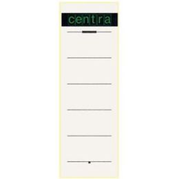 Ordner-Rückenschild Etiketten Centra 521114 weiß selbstklebend kurz/breit, Pack 10 Stk