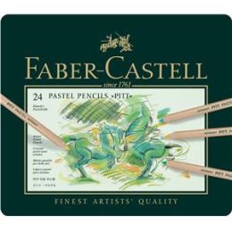 Farbstift Faber-Castell 112124 Pitt Pastel 24er-Metalletui, Pack 2 Stk