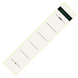 Ordner-Rückenschild Etiketten Centra 522124 kurz schmal selbstklebend weiß, Pack 10 Stk