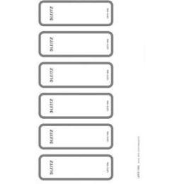 Ordner-Rückenschild Etiketten Leitz 1693-00-85 16930085 grau selbstklebend schmal PC für Ordner 1006, Pack 60 Stk