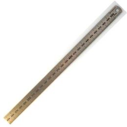 Lineal Rumold 323705 50cm Edelstahl mit mm- und 1/2-mm- Teilung