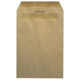 Versandtasche, Soennecken 327212270 (2953), C4 ohne Fenster selbstklebend braun 90g, Pack 250 Stk