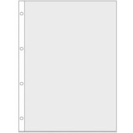 Prospekthüllen Veloflex 4345000 4345.000 A4 75my PP glasklar 4-fach Ovallochung, Pack 100 Stk