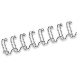 Drahtbinderücken Fellowes 5327901 silber 10mm, Pack 100 Stk