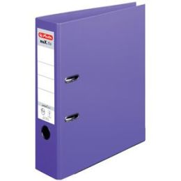 Ordner Herlitz 300002684 10834414 maX.file protect+ A4, 80mm, Pappe/PP-Folie, Wechselfenster, violett