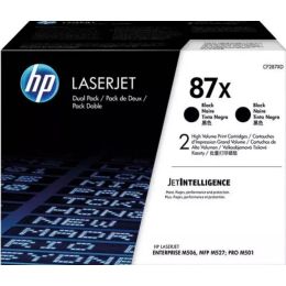 Tonerpatrone HP CF287XD 87X Doppelpack, 2 x schwarz, je 18.000 Seiten