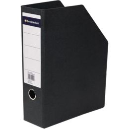 Stehsammler, Soennecken 123004390 (2000), schwarz Hartpappe 78mm A4-hoch 85mm Rückenbreite