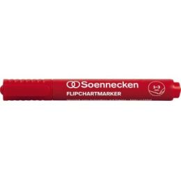 Flipchartmarker Soennecken 155011730 3075 1-3mm, Rundspitze, rot